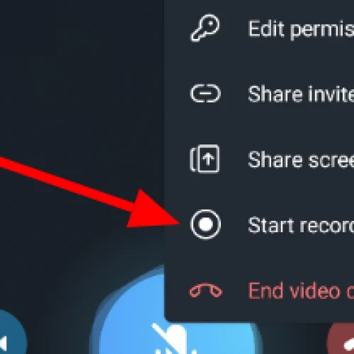 Как записать групповой видеочат в Telegram